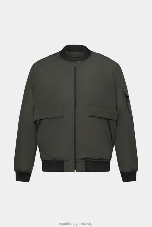 Esprit bomber stílusú kabát férfiak sötét khaki dzsekik F8HN8767