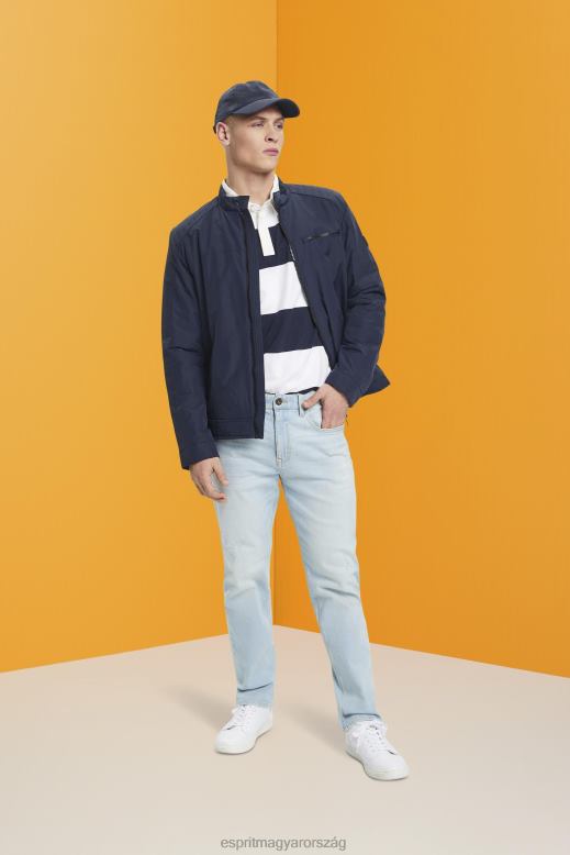 Esprit vízlepergető ripstop kabát férfiak haditengerészet dzsekik F8HN8712