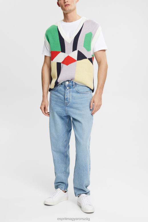 Esprit ballon szabású farmer férfiak kék fényű mosás farmer F8HN8847