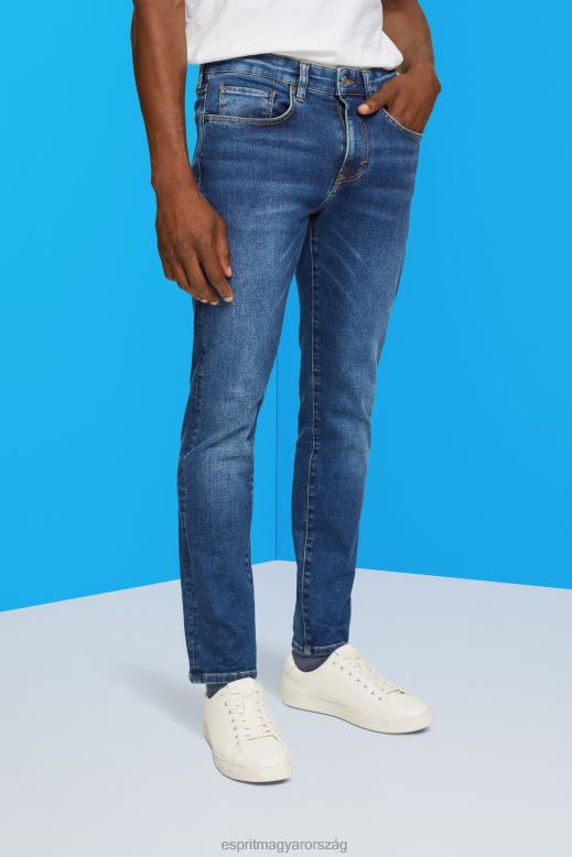 Esprit slim fit farmer, dual max férfiak kék közepes mosás farmer F8HN8829