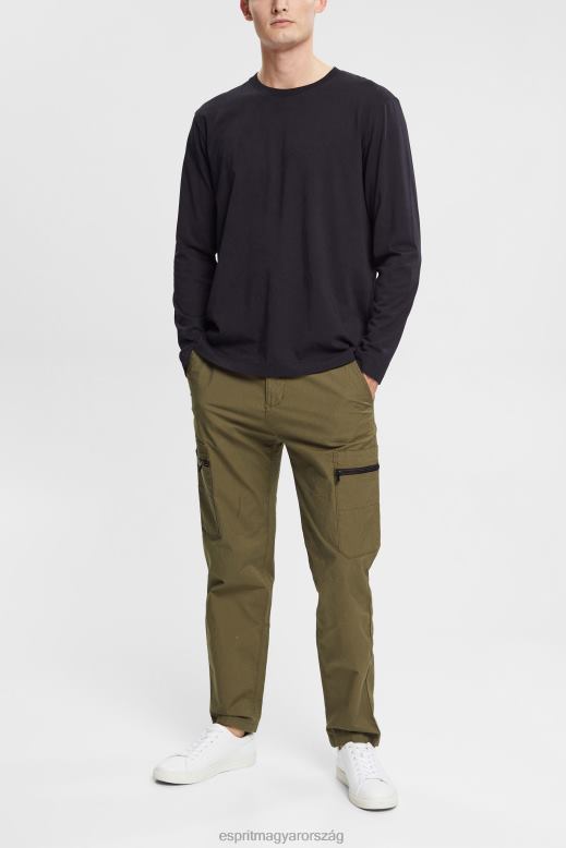 Esprit jersey hosszú ujjú felső férfiak fekete hosszú ujj F8HN8946