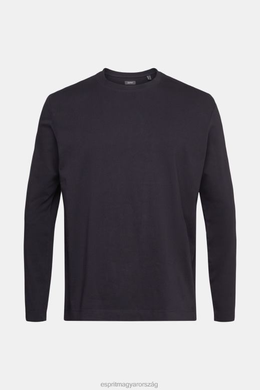 Esprit jersey hosszú ujjú felső férfiak fekete hosszú ujj F8HN8946