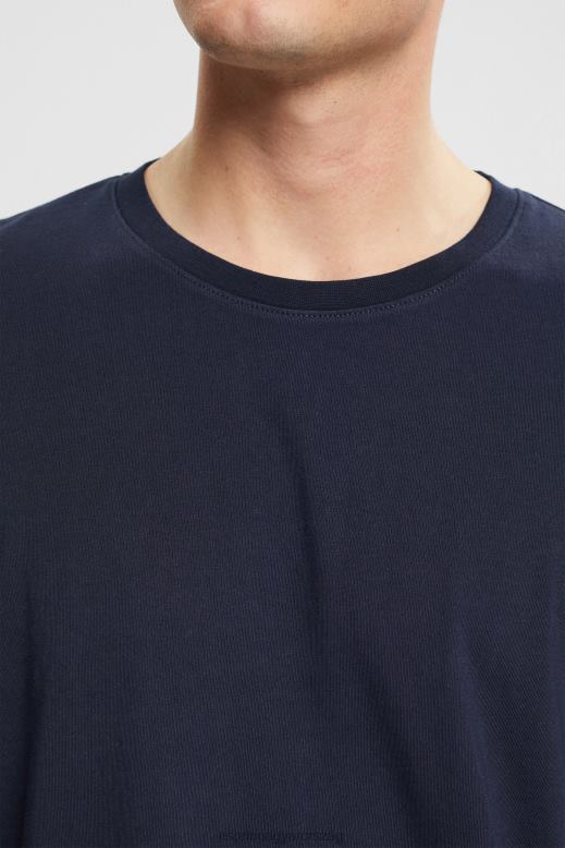 Esprit jersey hosszú ujjú felső férfiak haditengerészet hosszú ujj F8HN8948