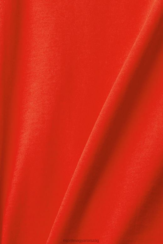 Esprit álló galléros hosszú ujjú felső férfiak piros hosszú ujj F8HN8944