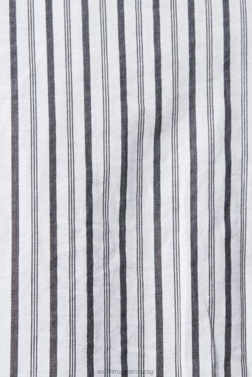 Esprit csíkos ing férfiak fehér ingek F8HN8786