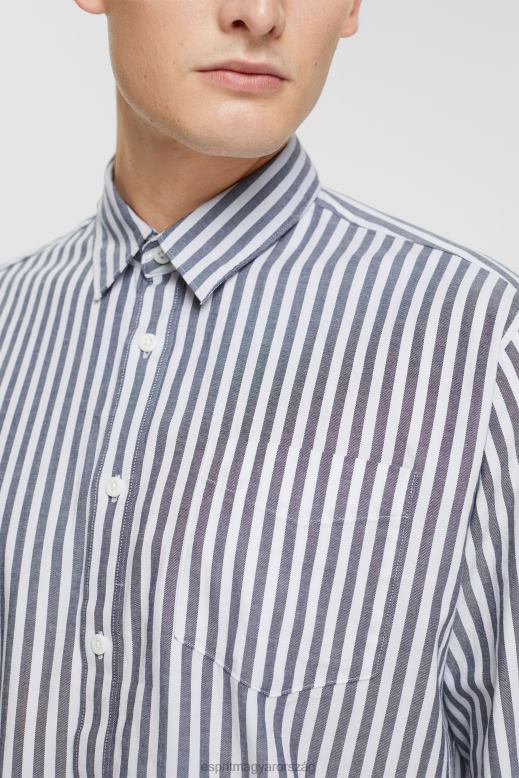 Esprit csíkos ing férfiak haditengerészet ingek F8HN8872