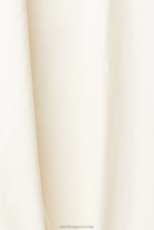 Esprit fenntartható pamut ing férfiak törtfehér ingek F8HN8831