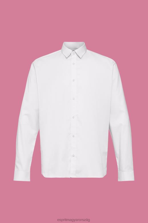 Esprit fenntartható pamut ing férfiak világoskék ingek F8HN8832