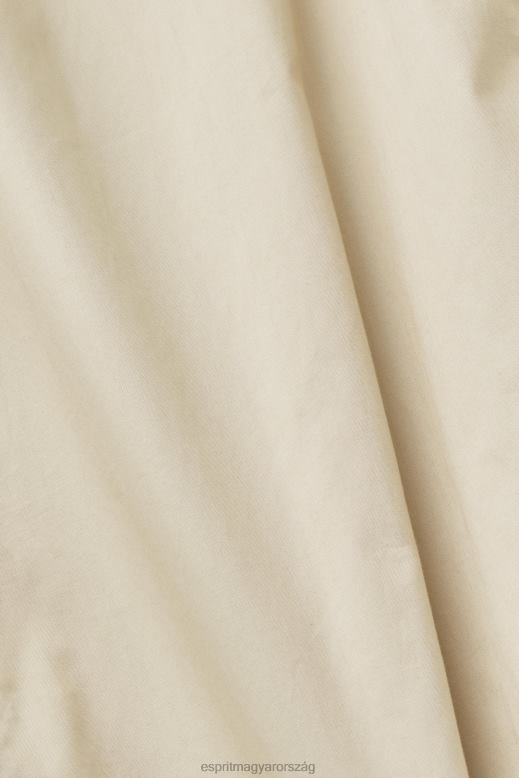 Esprit gombolható pamut ing férfiak bézs ingek F8HN8659