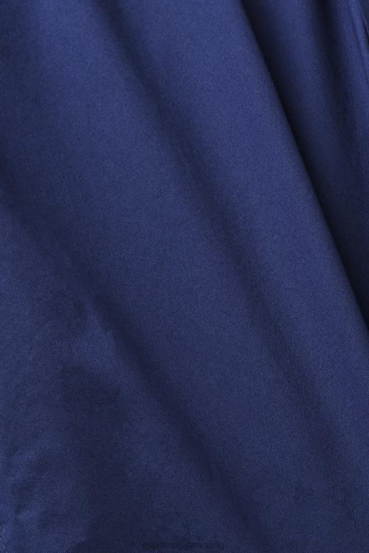 Esprit gombolható pamut ing férfiak haditengerészet ingek F8HN8660