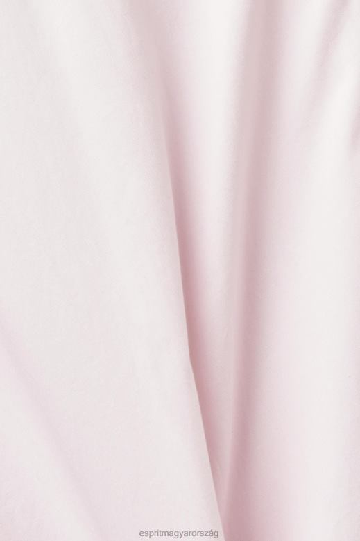 Esprit gombolható pamut ing férfiak rózsaszín ingek F8HN8662