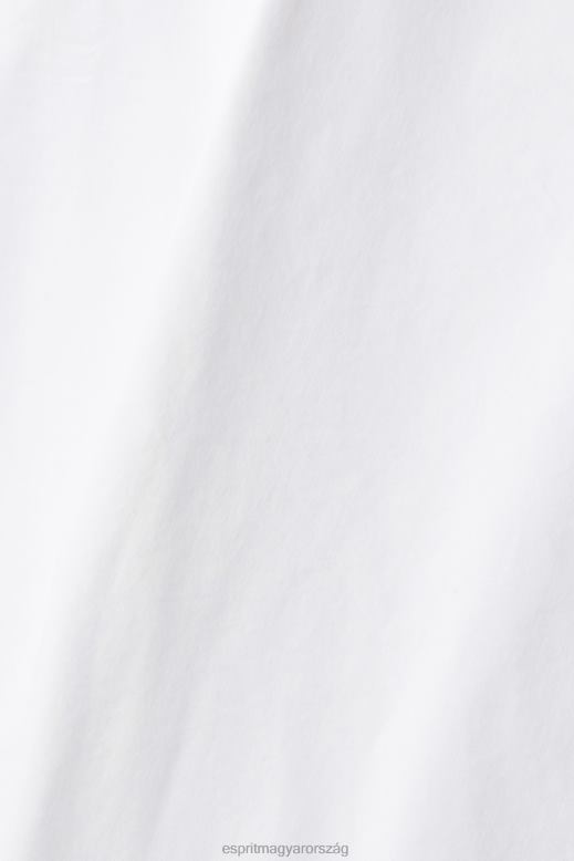 Esprit karcsú szabású ing férfiak fehér ingek F8HN8914