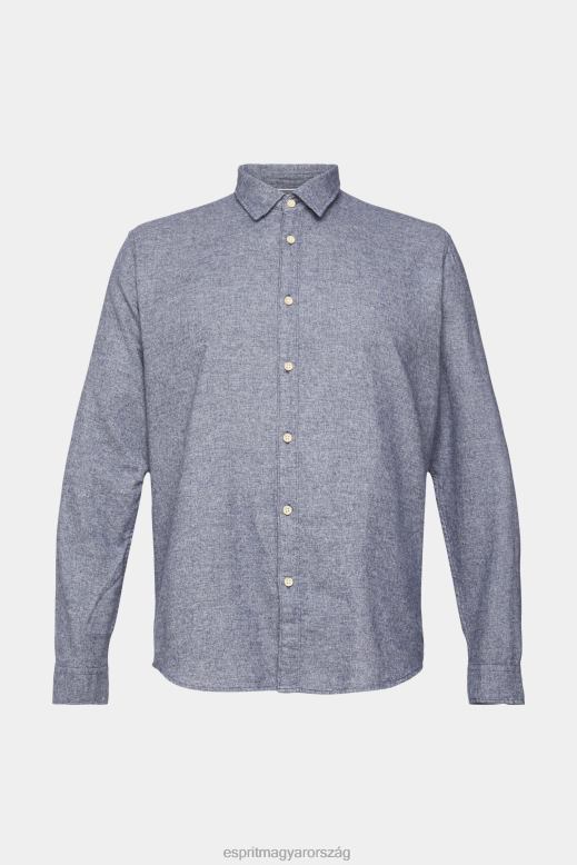 Esprit karcsú szabású ing férfiak haditengerészet ingek F8HN8701