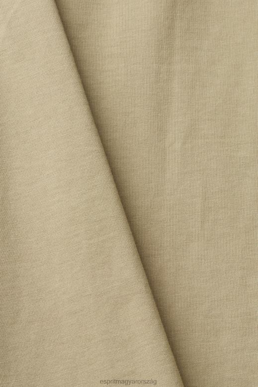 Esprit mez ing férfiak halvány khaki ingek F8HN8888