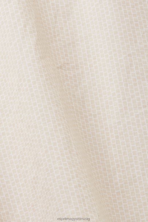 Esprit pamut poplin ing férfiak homok ingek F8HN8574