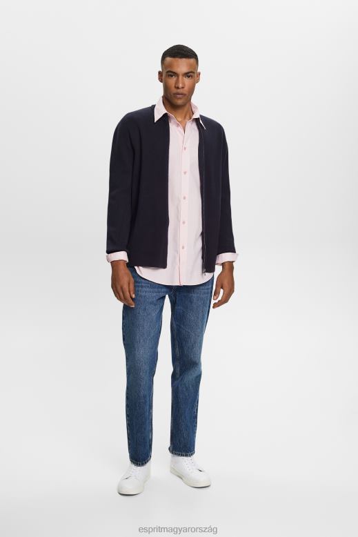 Esprit pamut poplin ing férfiak régi rózsaszín ingek F8HN8577