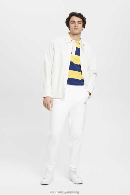 Esprit kocogók logónyomattal férfiak fehér kocogók F8HN8664