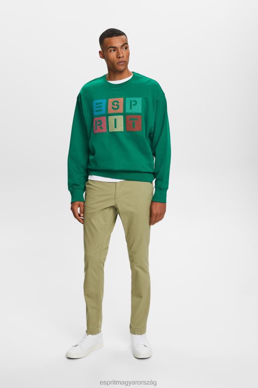 Esprit vékony szárú chino nadrág férfiak világos khaki nadrág és nadrág F8HN8593