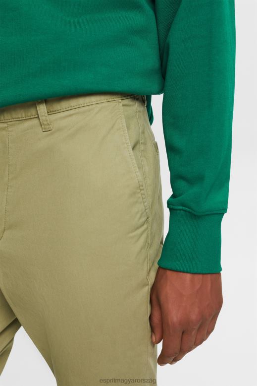 Esprit vékony szárú chino nadrág férfiak világos khaki nadrág és nadrág F8HN8593