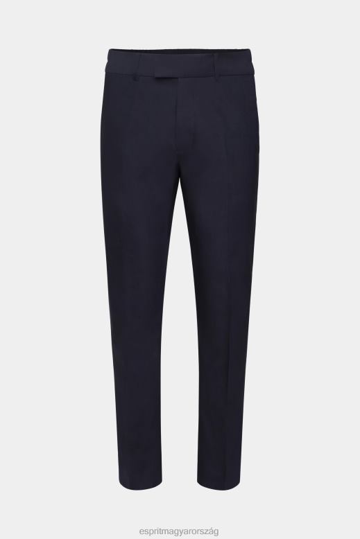 Esprit vékony szabású nadrág gumírozott derékpánttal férfiak haditengerészet nadrág és nadrág F8HN8691