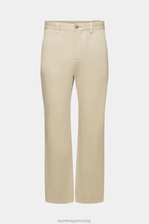 Esprit vintage egyenes szabású cargo nadrág férfiak világos bézs nadrág és nadrág F8HN8731