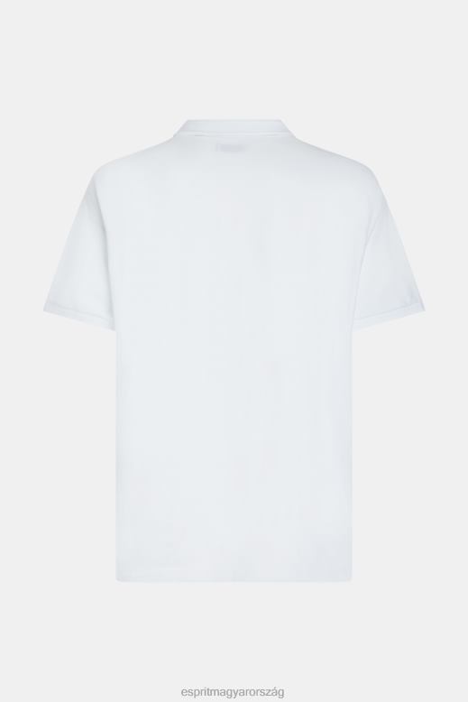 Esprit delfin tenisz klub klasszikus póló férfiak fehér póló F8HN8893