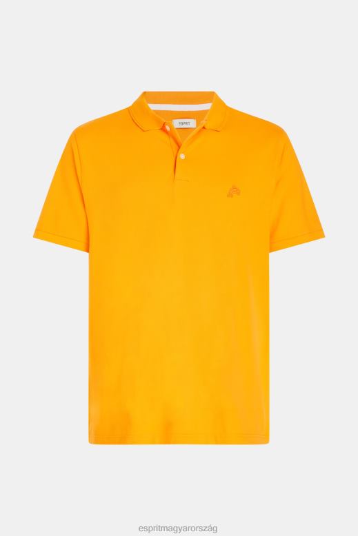 Esprit delfin tenisz klub klasszikus póló férfiak narancs póló F8HN8892
