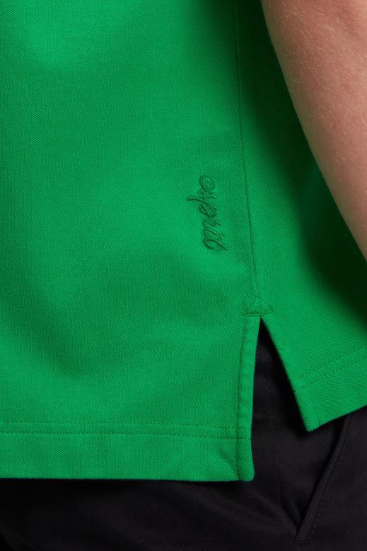 Esprit delfin tenisz klub nyugodt póló férfiak zöld póló F8HN8875