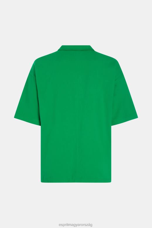 Esprit delfin tenisz klub nyugodt póló férfiak zöld póló F8HN8875