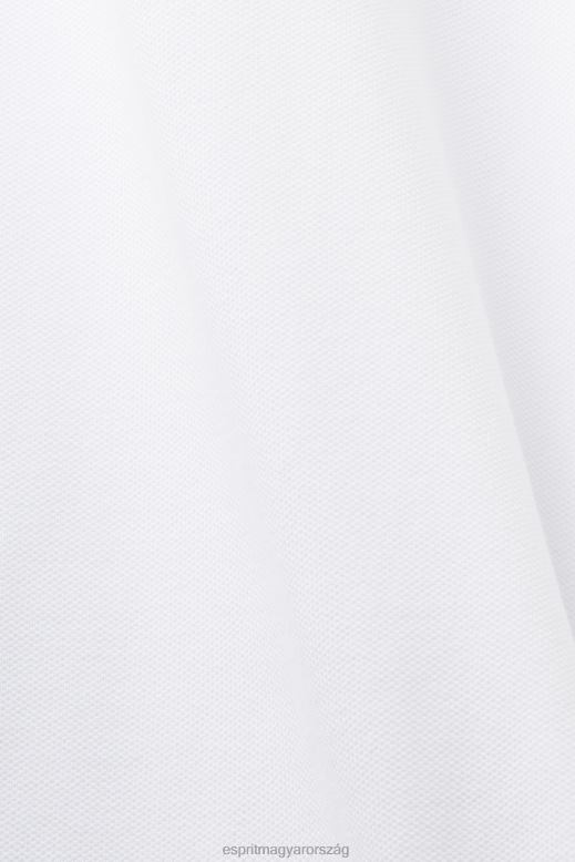 Esprit pamuthálós pólóing férfiak fehér póló F8HN8567