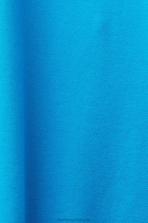 Esprit pamuthálós pólóing férfiak élénk kék póló F8HN8570