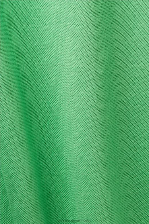 Esprit pamuthálós pólóing férfiak zöld póló F8HN8569