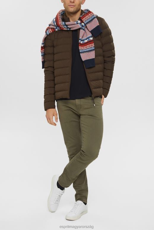 Esprit pima pamut piké pólóing férfiak fekete póló F8HN8923