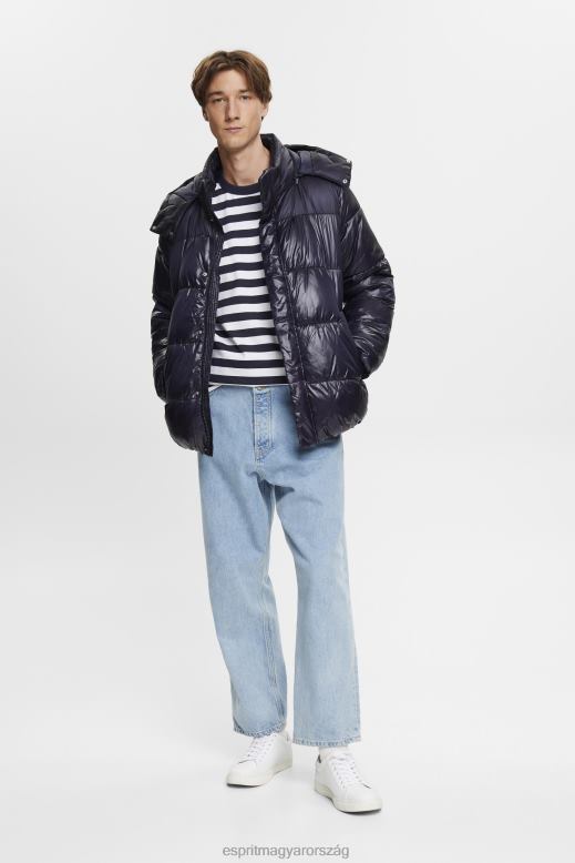 Esprit csíkos crewneck póló férfiak haditengerészet pólók F8HN8721