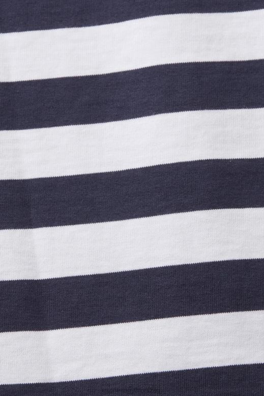 Esprit csíkos crewneck póló férfiak haditengerészet pólók F8HN8721