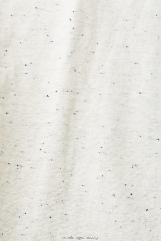 Esprit foltos jersey póló férfiak fehér pólók F8HN8779