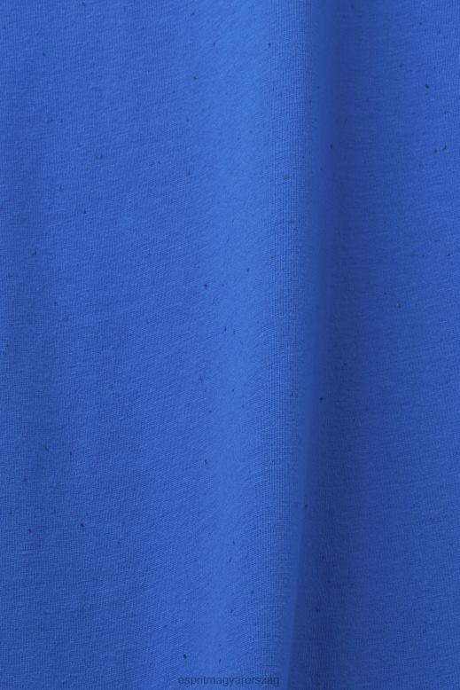Esprit foltos jersey póló férfiak kék pólók F8HN8781