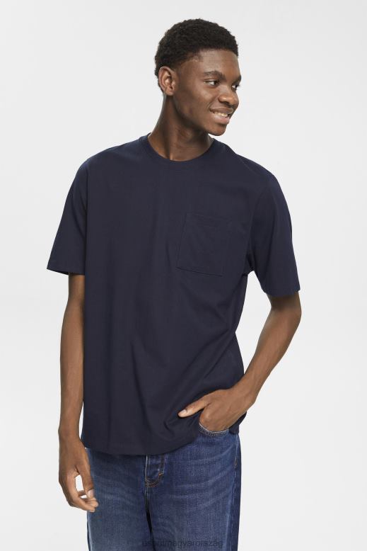 Esprit jersey póló férfiak haditengerészet pólók F8HN8681