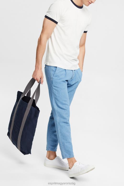 Esprit jersey póló férfiak törtfehér pólók F8HN8954