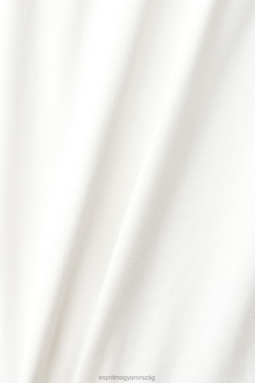 Esprit jersey póló férfiak törtfehér pólók F8HN8954