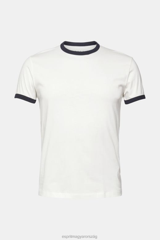 Esprit jersey póló férfiak törtfehér pólók F8HN8954