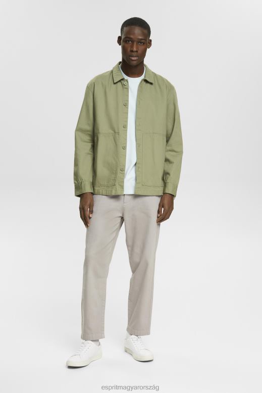 Esprit jersey póló férfiak világos aqua zöld pólók F8HN8747