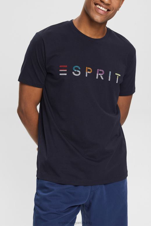 Esprit jersey póló hímzett logóval férfiak haditengerészet pólók F8HN8917