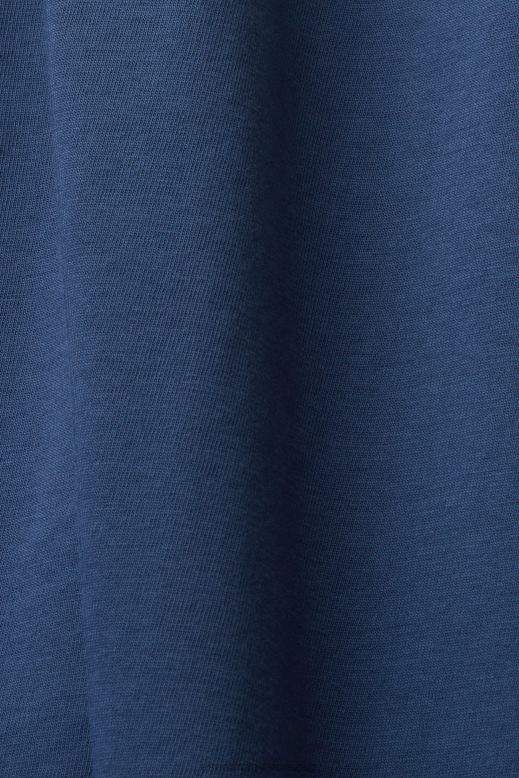 Esprit jersey póló nyomtatással, 100% pamut férfiak szürke kék pólók F8HN8585