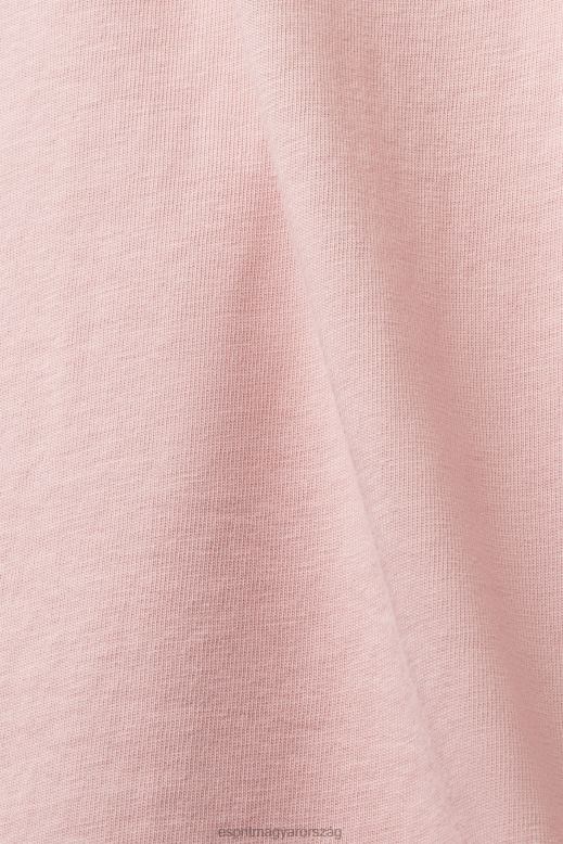 Esprit logós póló, 100% pamut férfiak régi rózsaszín pólók F8HN8589