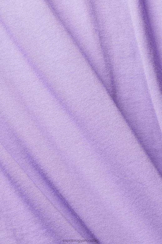 Esprit nyomtatott póló férfiak halványlila pólók F8HN8889
