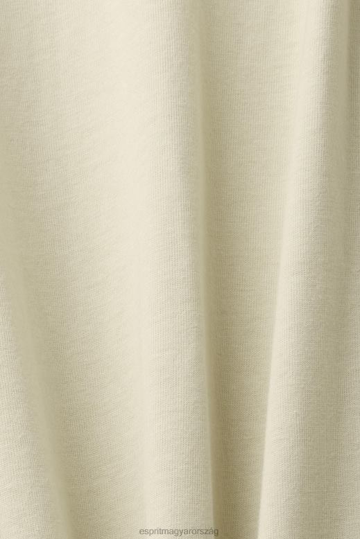 Esprit póló logóval férfiak bézs pólók F8HN8600