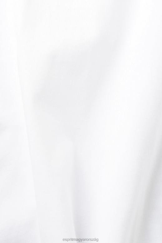 Esprit póló logóval férfiak fehér pólók F8HN8599