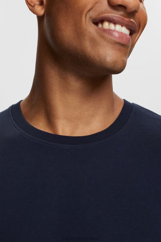 Esprit sima póló férfiak haditengerészet pólók F8HN8930