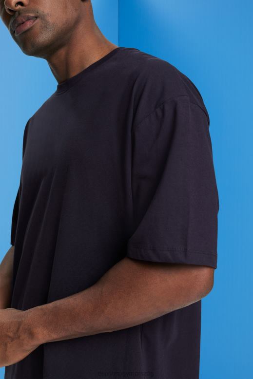 Esprit túlméretezett jersey póló férfiak haditengerészet pólók F8HN8843